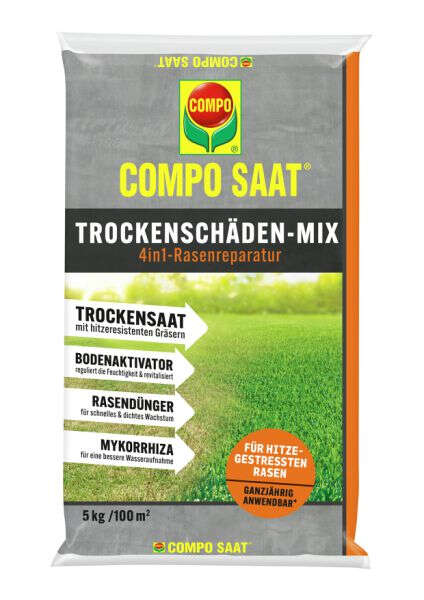 COMPO SAAT Trockenschäden-Mix 4in1-Rasenreperatur